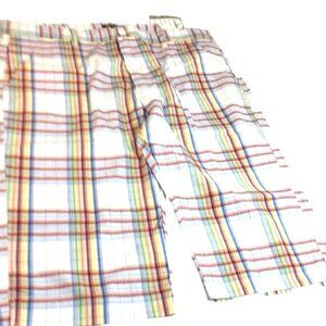 PWT Vintage Womens Shorts Bermuda Plaid Multicolored Size 19 NWT
